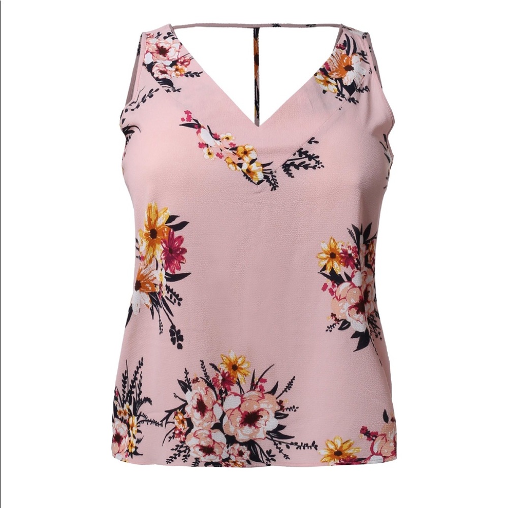 Light Pink Floral Tank